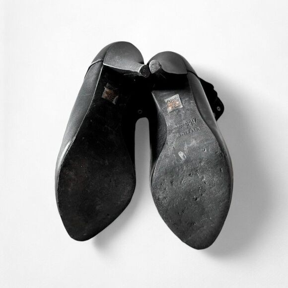 Vintage Y2K Guess Leather Suede Lace Up Military Ankle Stiletto Boots Size 6M - Picture 5 of 5